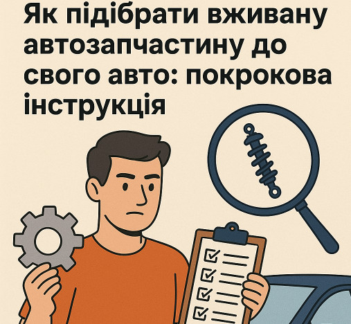 Як підібрати вживану автозапчастину до свого авто: покрокова інструкція